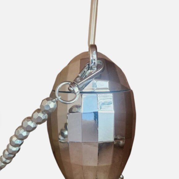 Disco Heart Crossbody Bag Hidden Drink with Straw by Sheffield Home Club-NWT - Picture 3 of 7